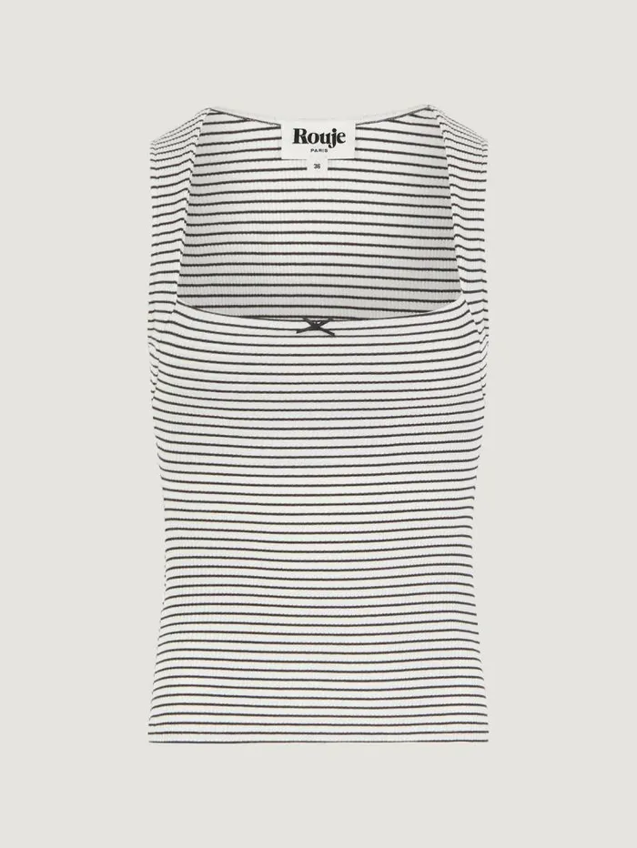 Rouje Tops Women Ilonka TShirt Raye Ecru