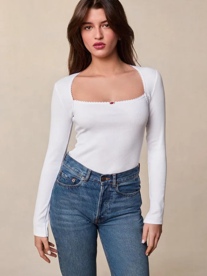 Rouje Tops Women Ivanka TShirt Uni Blanc