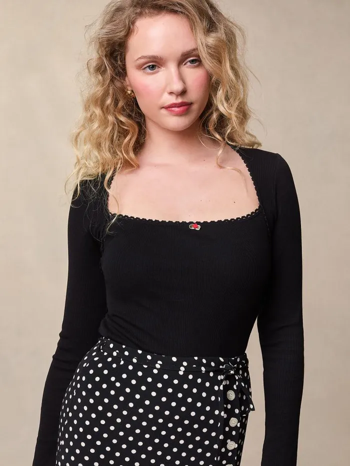 Rouje Tops Women Ivanka TShirt Uni Noir