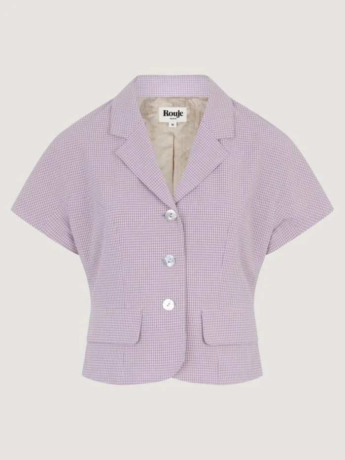 Rouje Tops Women Janelle Top Vichycloquee Lilas