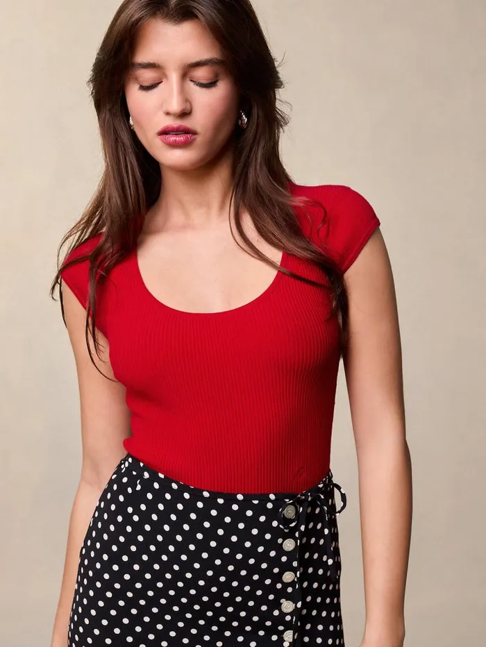 Rouje Tops Women Lamia Top Uni Rouge
