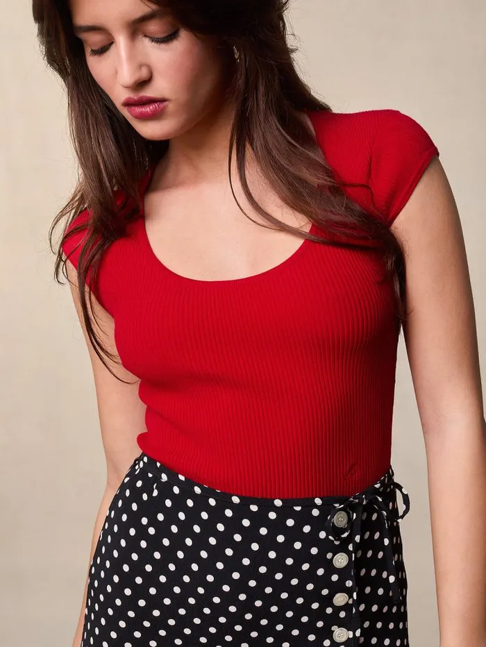 Rouje Tops Women Lamia Top Uni Rouge