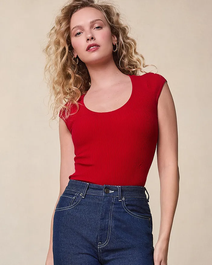 Rouje Tops Women Lamia Top Uni Rouge