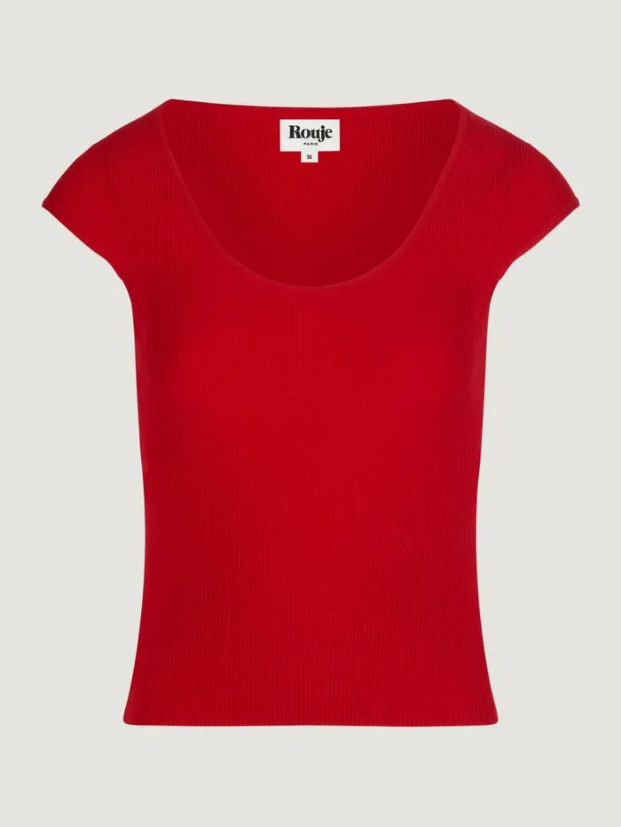 Rouje Tops Women Lamia Top Uni Rouge