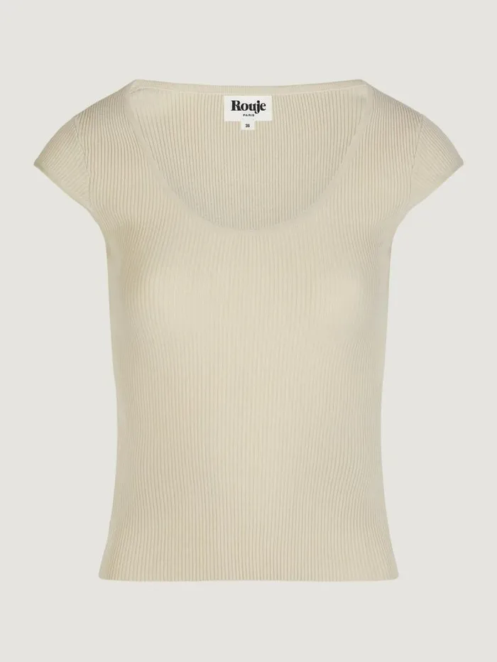 Rouje Tops Women Lamia Top Uni Vanille
