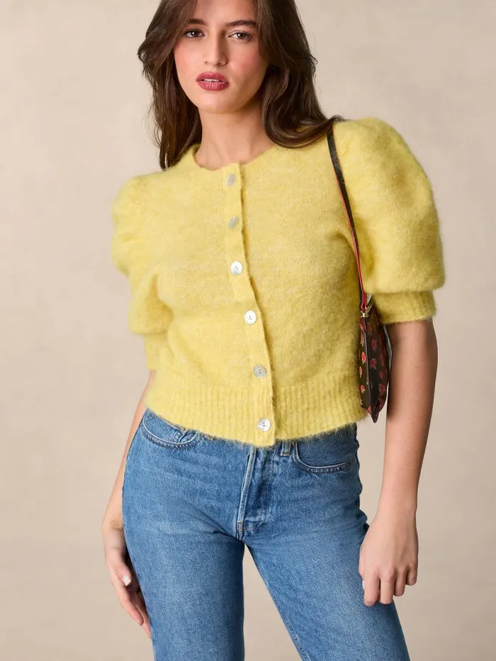 Rouje Tops Women Leonie Cardigan Uni Jaune
