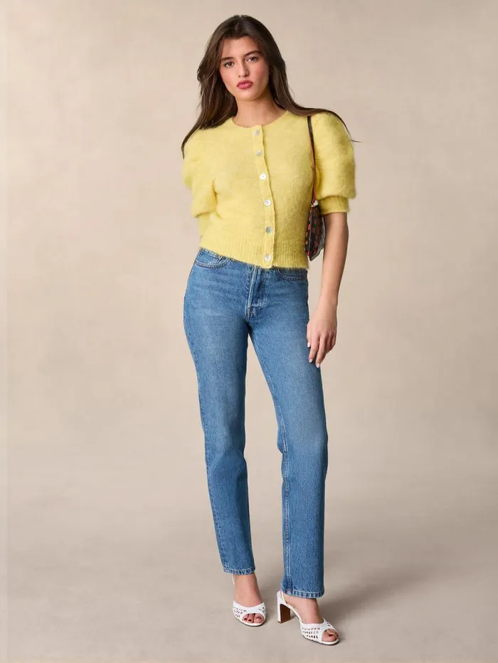Rouje Tops Women Leonie Cardigan Uni Jaune
