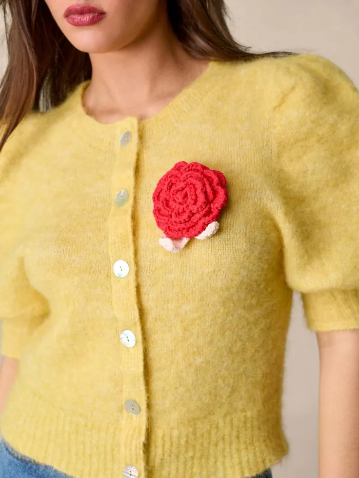 Rouje Tops Women Leonie Cardigan Uni Jaune