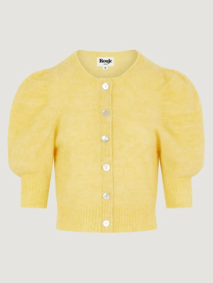 Rouje Tops Women Leonie Cardigan Uni Jaune