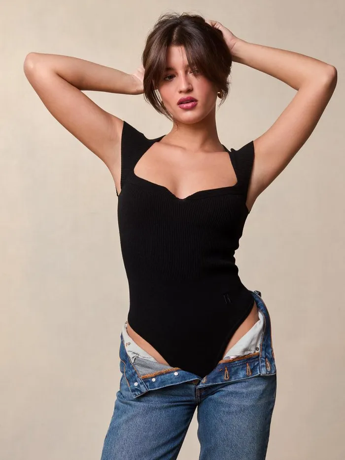 Rouje Tops Women Lidy Bodysuit Uni Noir