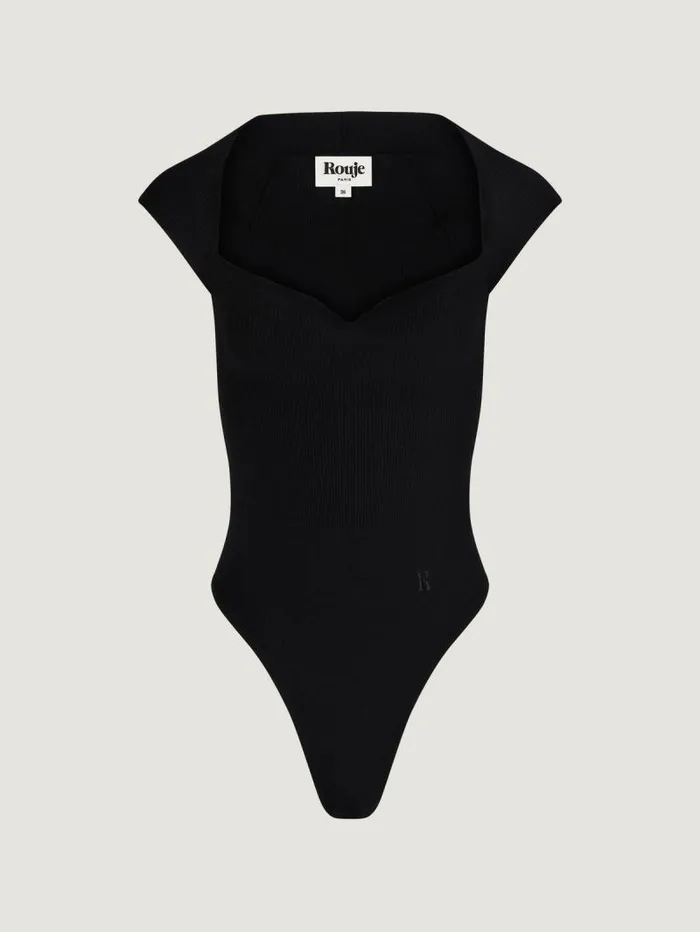 Rouje Tops Women Lidy Bodysuit Uni Noir
