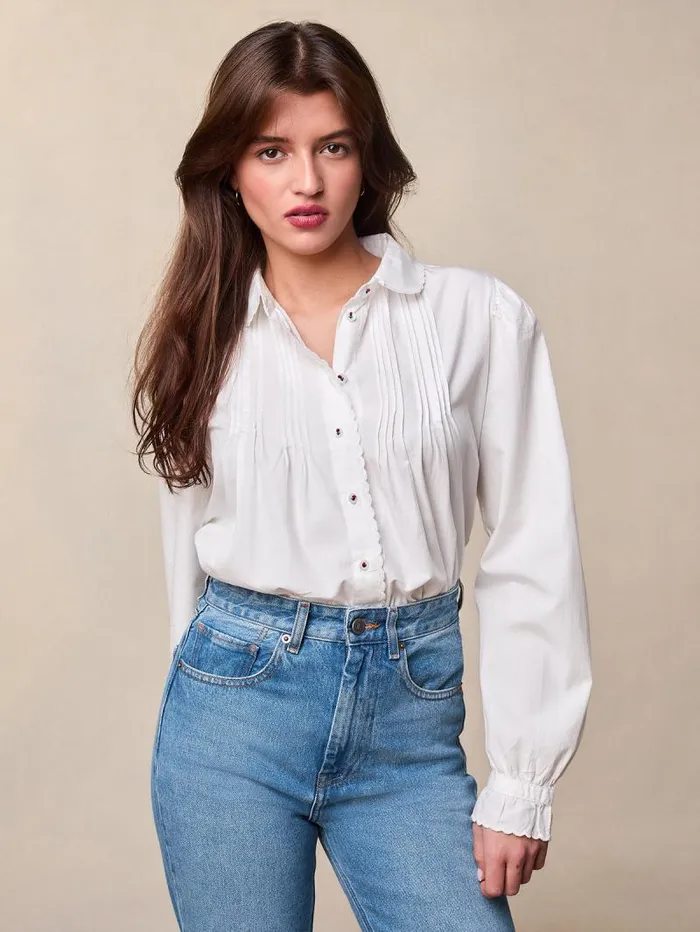 Rouje Tops Women Lola Shirt Ecru