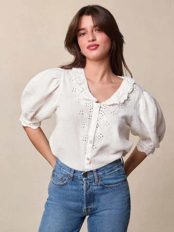 Rouje Tops Women Olga Shirt Blanc