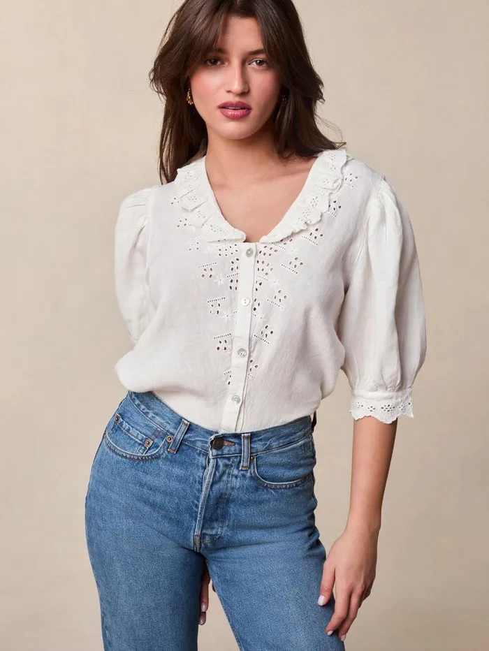 Rouje Tops Women Olga Shirt Blanc