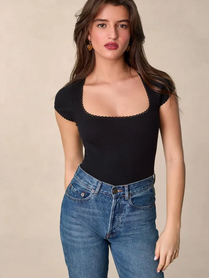 Rouje Tops Women Siam TShirt Noir