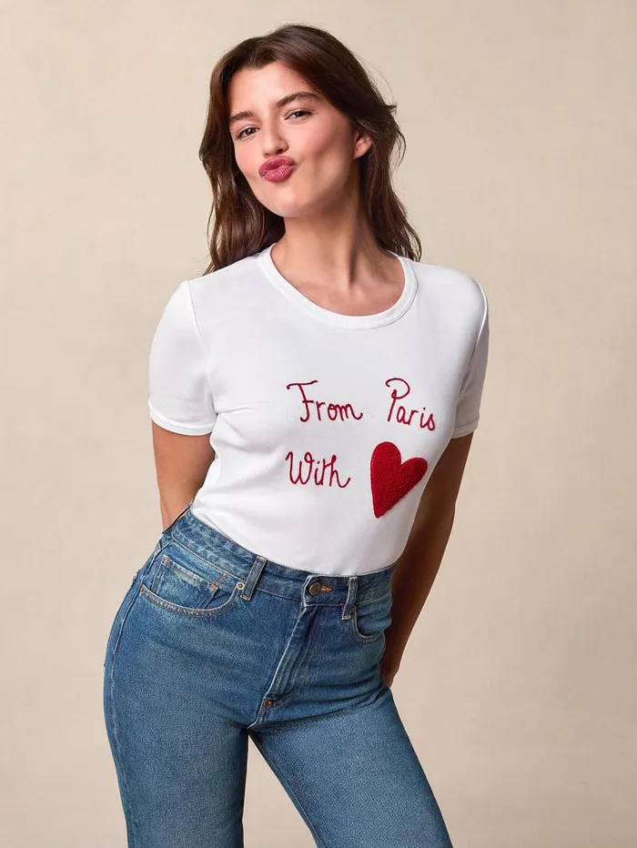 Rouje Tops Women Timeo TShirt Frompariswithlove Blanc