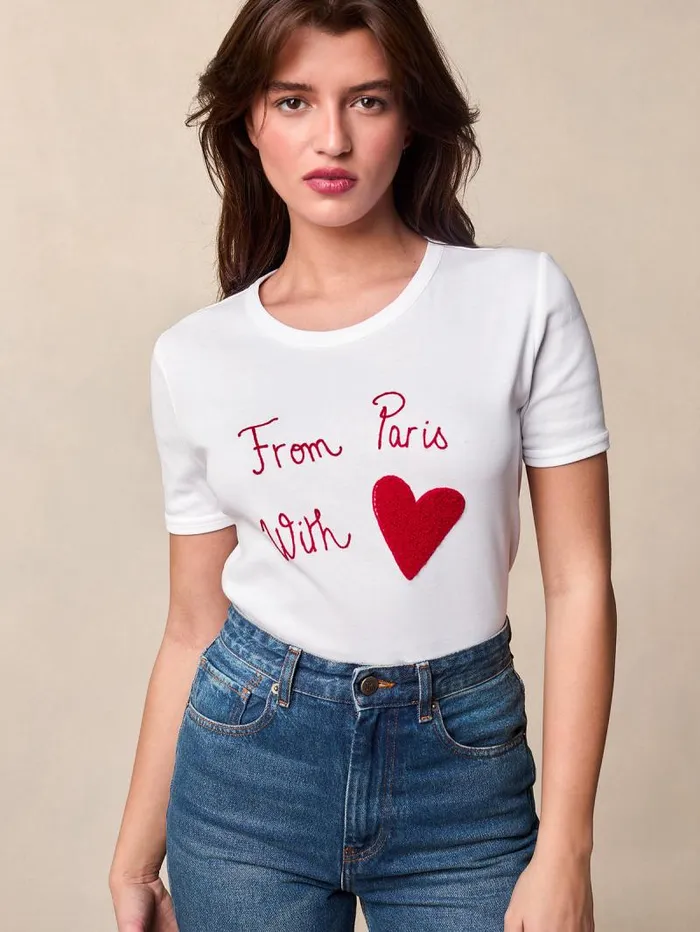 Rouje Tops Women Timeo TShirt Frompariswithlove Blanc