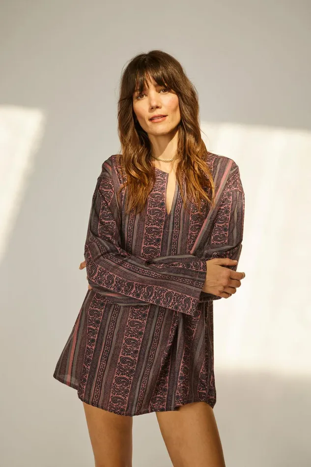 Ryan Shirt Paisley Stripe Heather Men Natalie Martin Ryan Shirt Paisley Stripe Heather Men Natalie Martin
