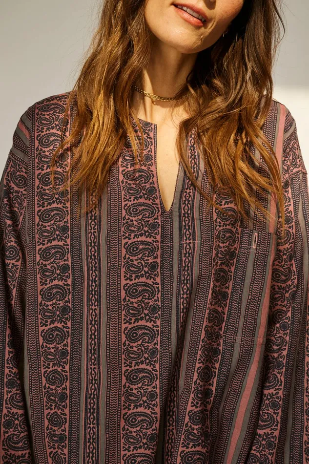 Ryan Shirt Paisley Stripe Heather Men Natalie Martin Ryan Shirt Paisley Stripe Heather Men Natalie Martin