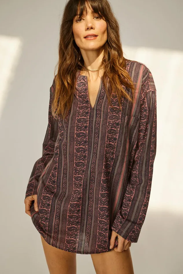 Ryan Shirt Paisley Stripe Heather Men Natalie Martin Ryan Shirt Paisley Stripe Heather Men Natalie Martin