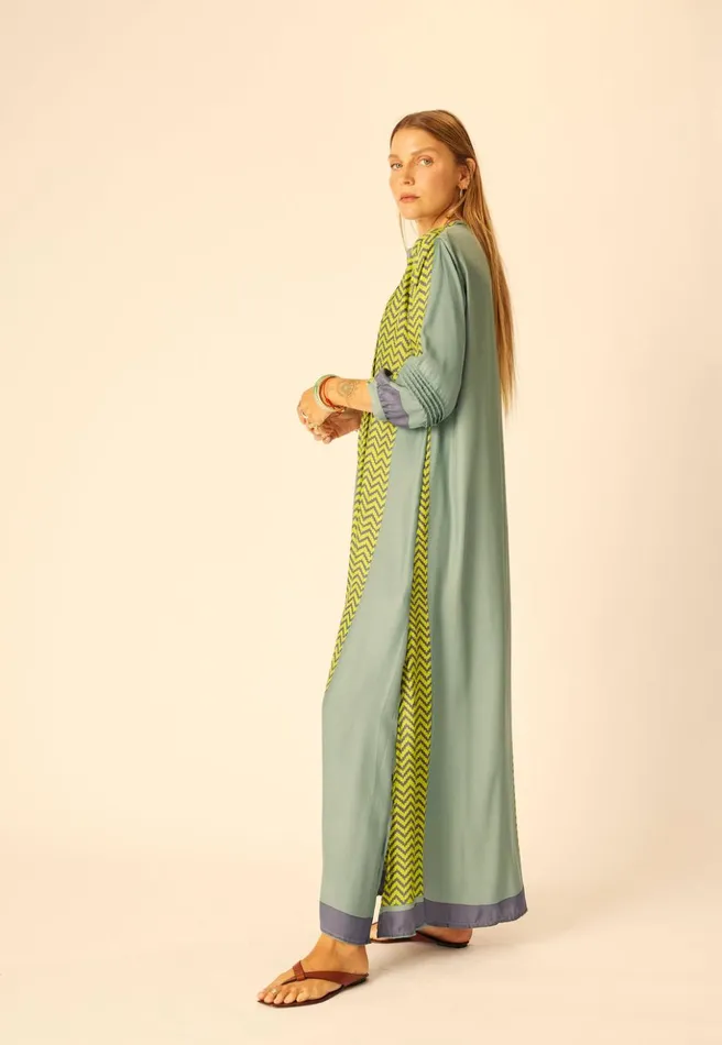 Sammie Maxi Block Zigzag Noire Women Natalie Martin Dresses