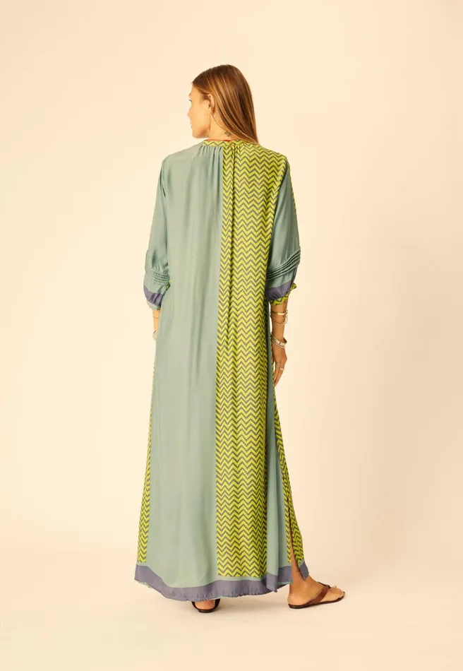 Sammie Maxi Block Zigzag Noire Women Natalie Martin Dresses