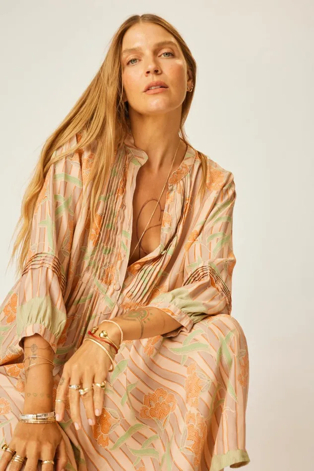 Sammie Maxi Chamomile Apricot Women Natalie Martin Dresses