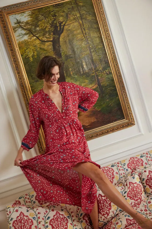 Sammie Maxi Pinwheel Barn Red Women Natalie Martin Dresses