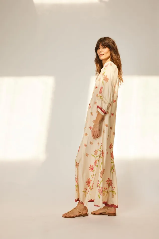 Sammie Maxi Starflower Cream Women Natalie Martin Dresses