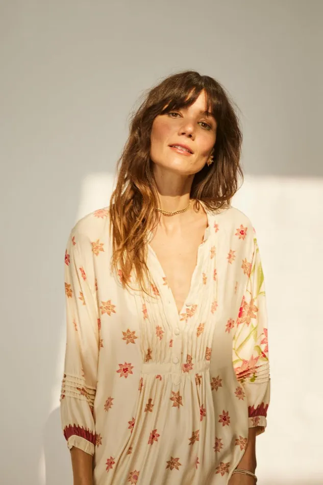 Sammie Maxi Starflower Cream Women Natalie Martin Dresses