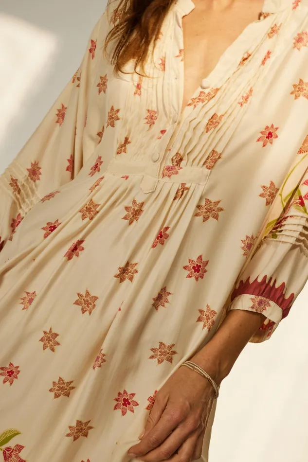 Sammie Maxi Starflower Cream Women Natalie Martin Dresses