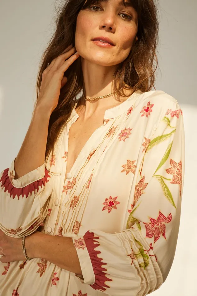Sammie Maxi Starflower Cream Women Natalie Martin Dresses