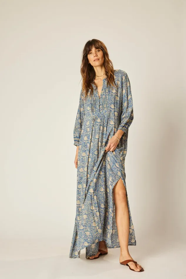 Sammie Maxi Water Lily Blue Women Natalie Martin Dresses