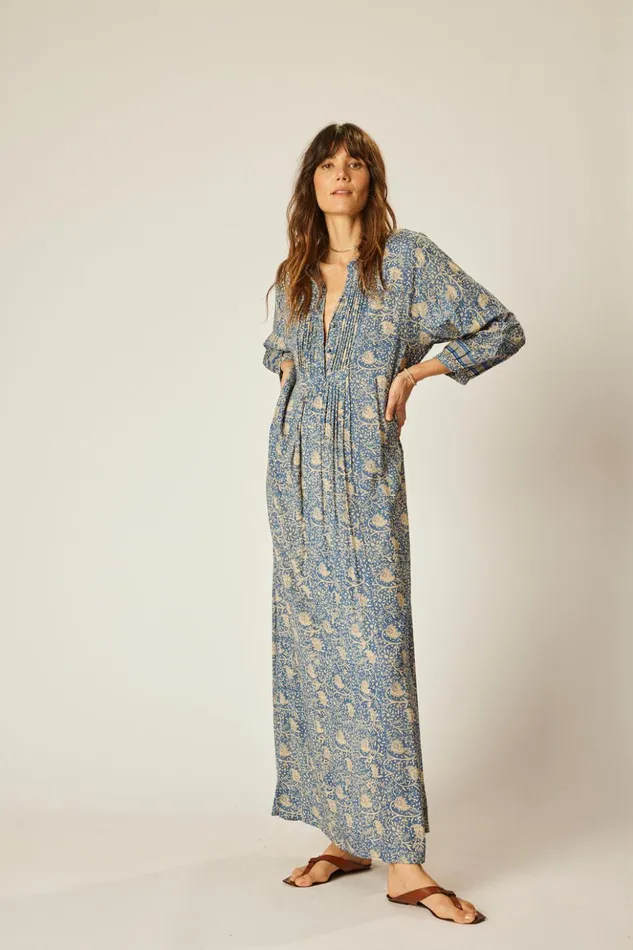 Sammie Maxi Water Lily Blue Women Natalie Martin Dresses