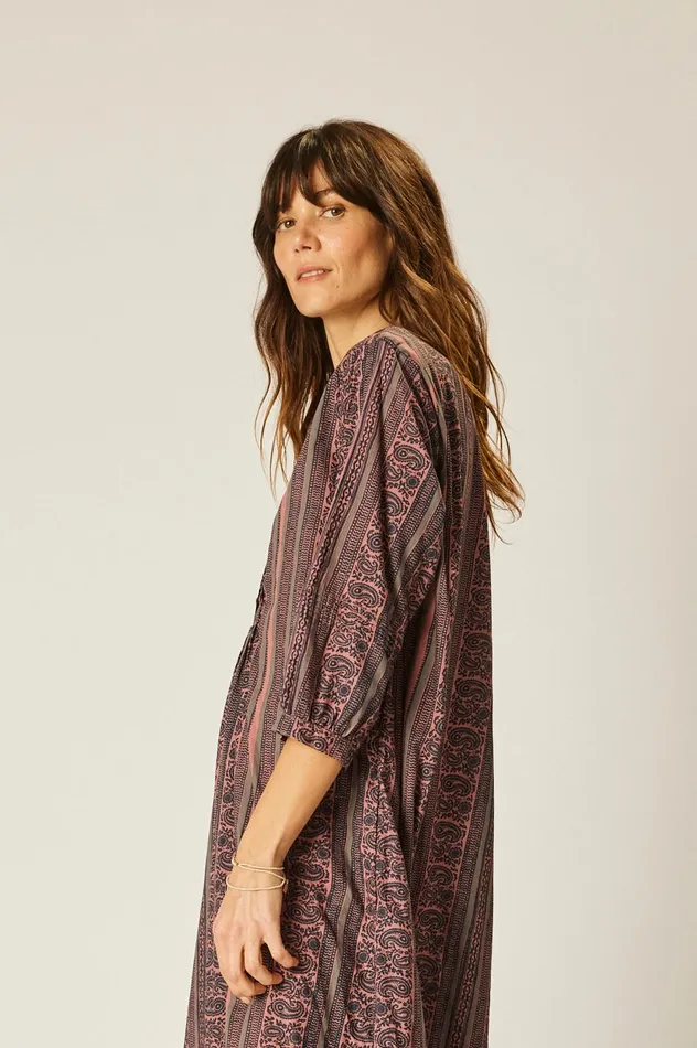 Sammie Short Dress Paisley Stripe Heather Women Natalie Martin Dresses