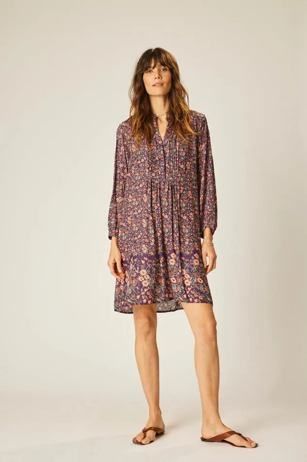 Sammie Short Dress Petite Fleur Aubergine Women Natalie Martin Dresses