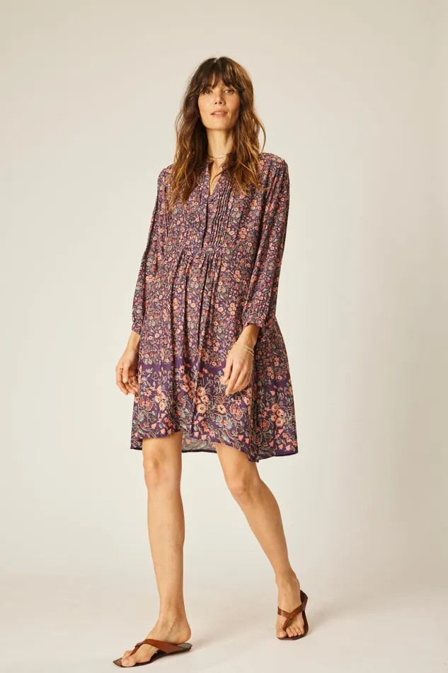 Sammie Short Dress Petite Fleur Aubergine Women Natalie Martin Dresses