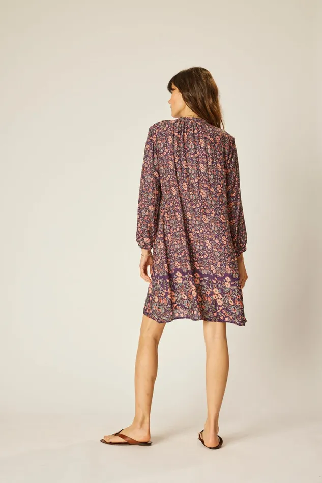 Sammie Short Dress Petite Fleur Aubergine Women Natalie Martin Dresses