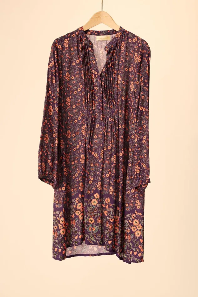 Sammie Short Dress Petite Fleur Aubergine Women Natalie Martin Dresses