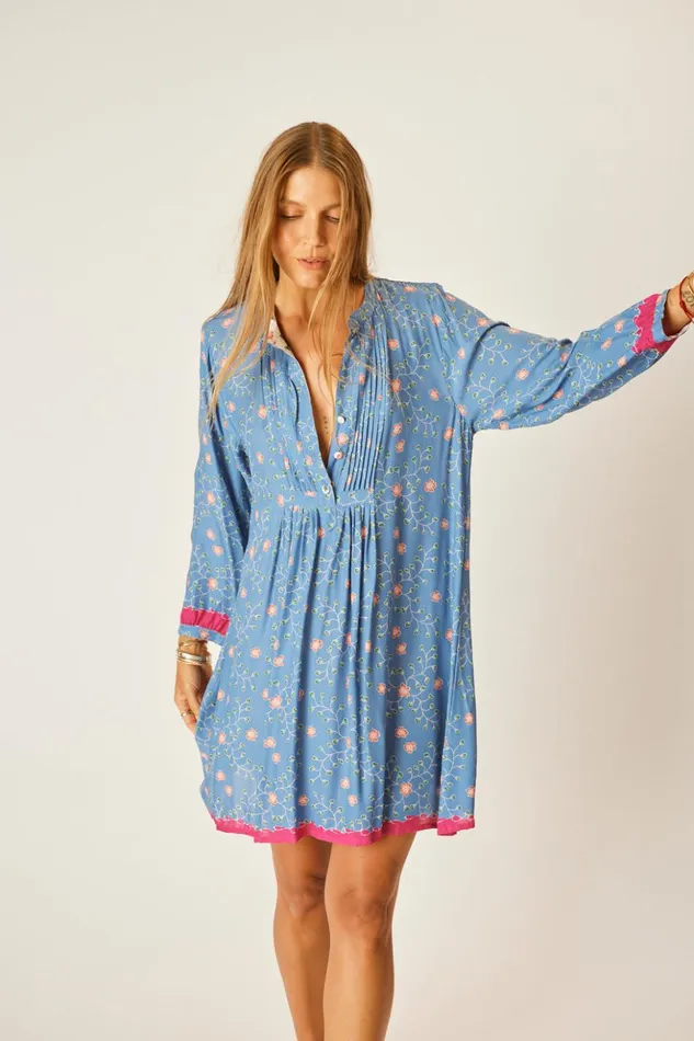 Sammie Short Dress Pinwheel Denim Women Natalie Martin Dresses