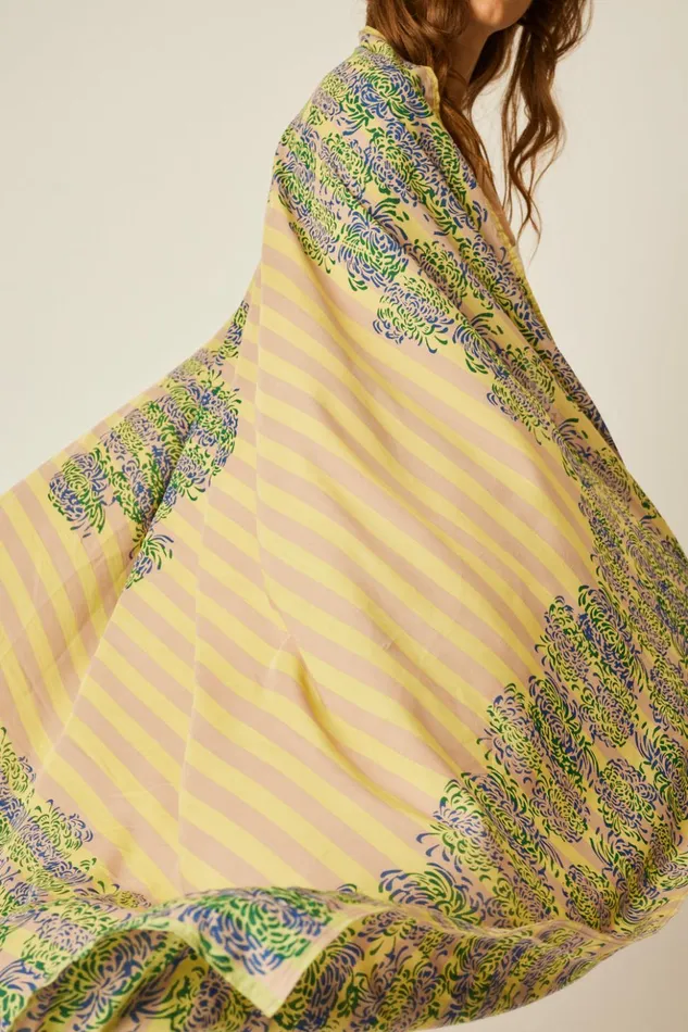 Sarong Batik Chrysanthemum Bluegreen Women Natalie Martin Bottoms