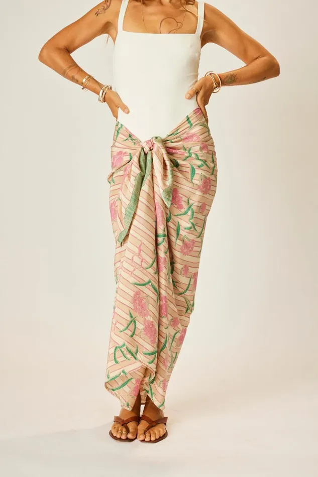 Sarong Chamomile Rose Women Natalie Martin Bottoms Sarong Chamomile Rose Women Natalie Martin Bottoms