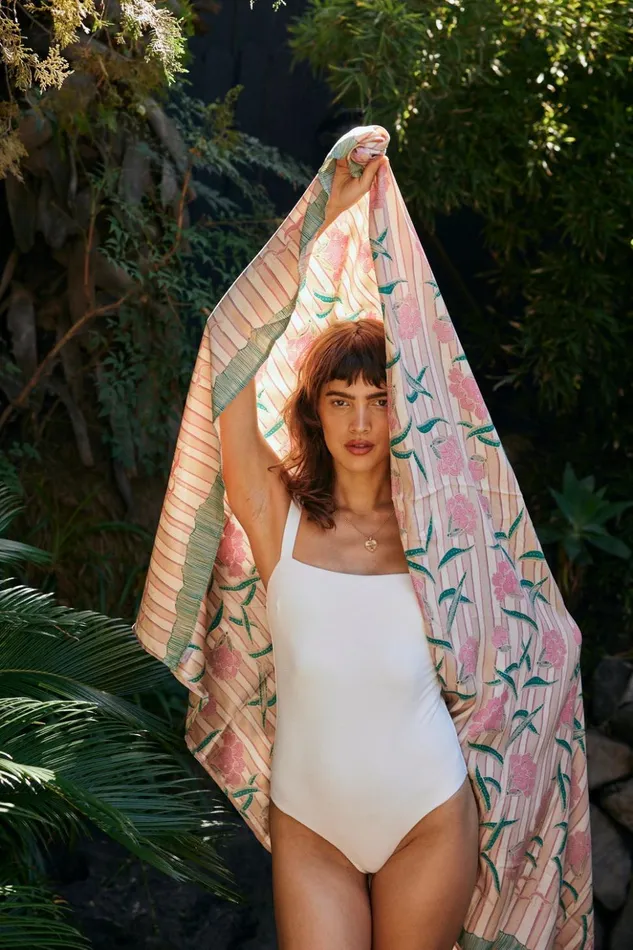 Sarong Chamomile Rose Women Natalie Martin Bottoms Sarong Chamomile Rose Women Natalie Martin Bottoms