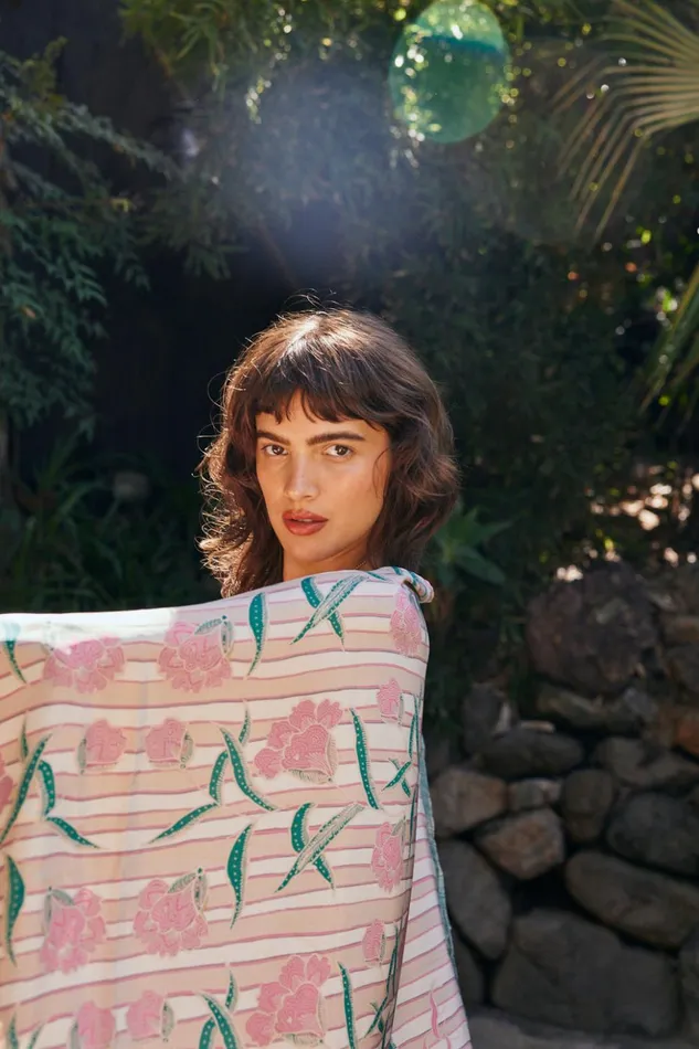 Sarong Chamomile Rose Women Natalie Martin Bottoms Sarong Chamomile Rose Women Natalie Martin Bottoms