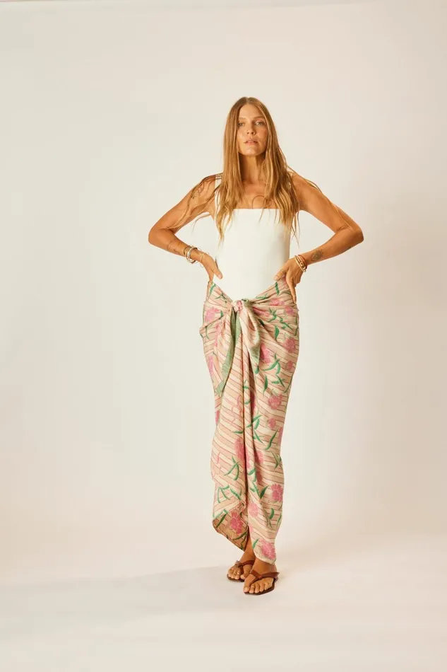 Sarong Chamomile Rose Women Natalie Martin Bottoms Sarong Chamomile Rose Women Natalie Martin Bottoms