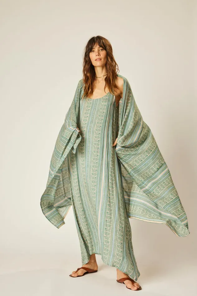 Sarong Paisley Stripe Pool Women Natalie Martin Bottoms