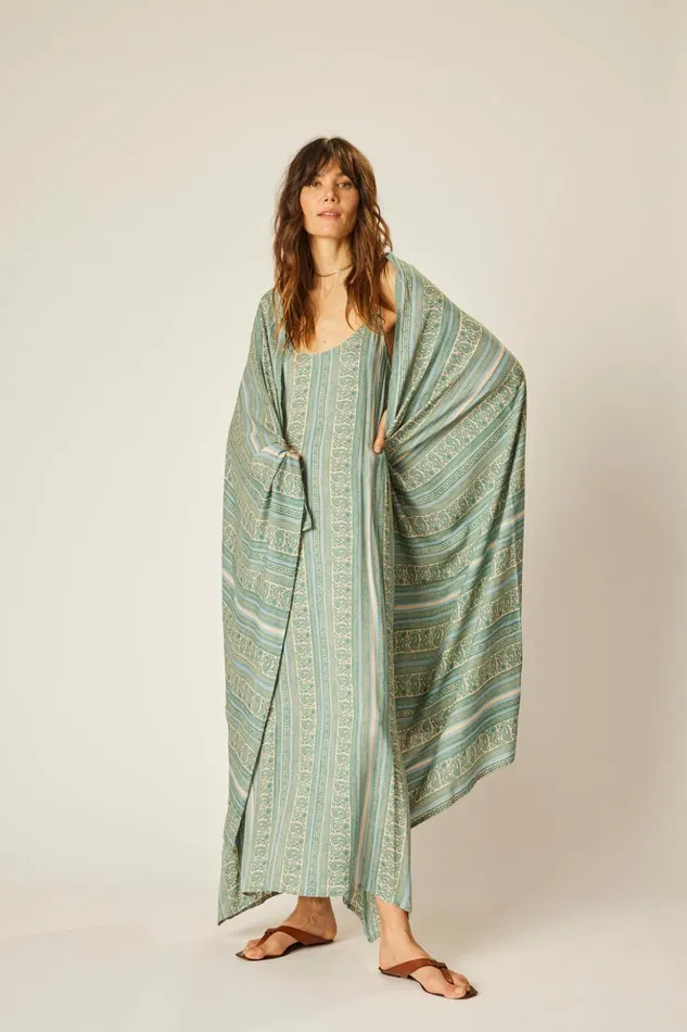 Sarong Paisley Stripe Pool Women Natalie Martin Bottoms Sarong Paisley Stripe Pool Women Natalie Martin Bottoms
