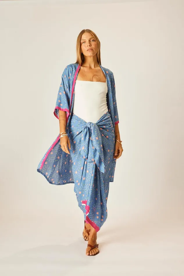Sarong Pinwheel Denim Women Natalie Martin Coverups Sarong Pinwheel Denim Women Natalie Martin Coverups