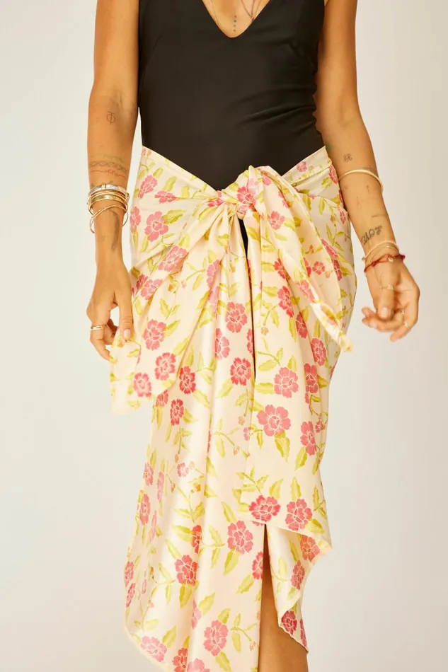 Sarong Prairie Dusty Crimson Women Natalie Martin Bottoms Sarong Prairie Dusty Crimson Women Natalie Martin Bottoms