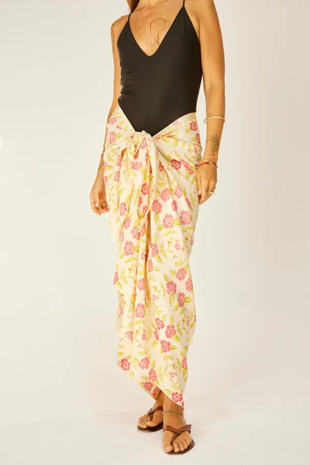Sarong Prairie Dusty Crimson Women Natalie Martin Bottoms Sarong Prairie Dusty Crimson Women Natalie Martin Bottoms